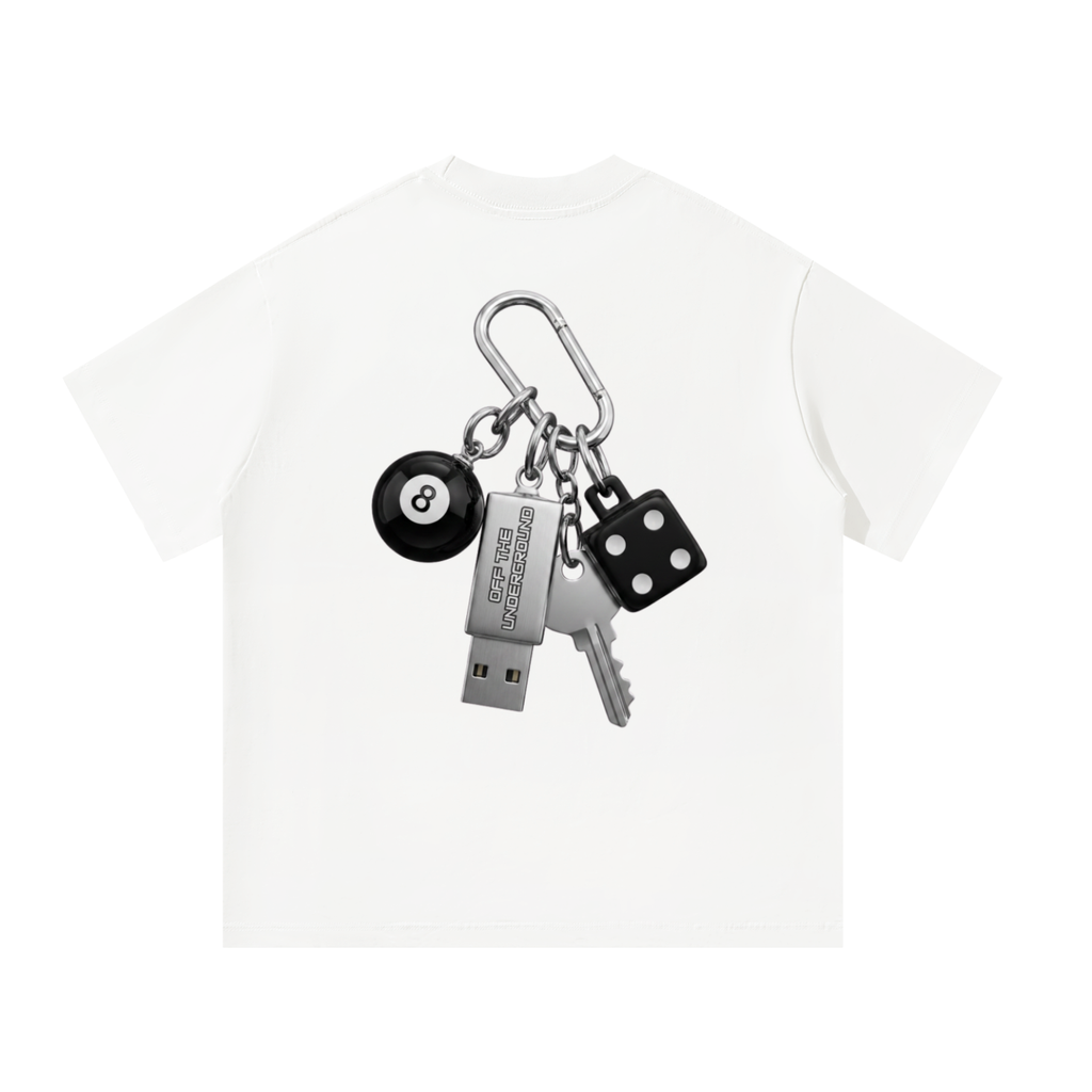 OFFTHEUNDERGROUND,DALLAS,TEXAS,ARTIST,MUSIC,EDM,PRODUCER,DJ,USB,8BALL,KEYCHAIN,CARABINER
